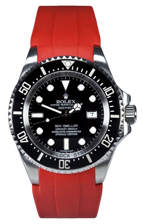 rubber band rolex deepsea|deepsea rolex price.